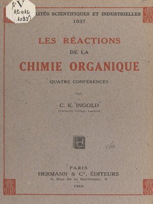 cover image of Les réactions de la chimie organique
